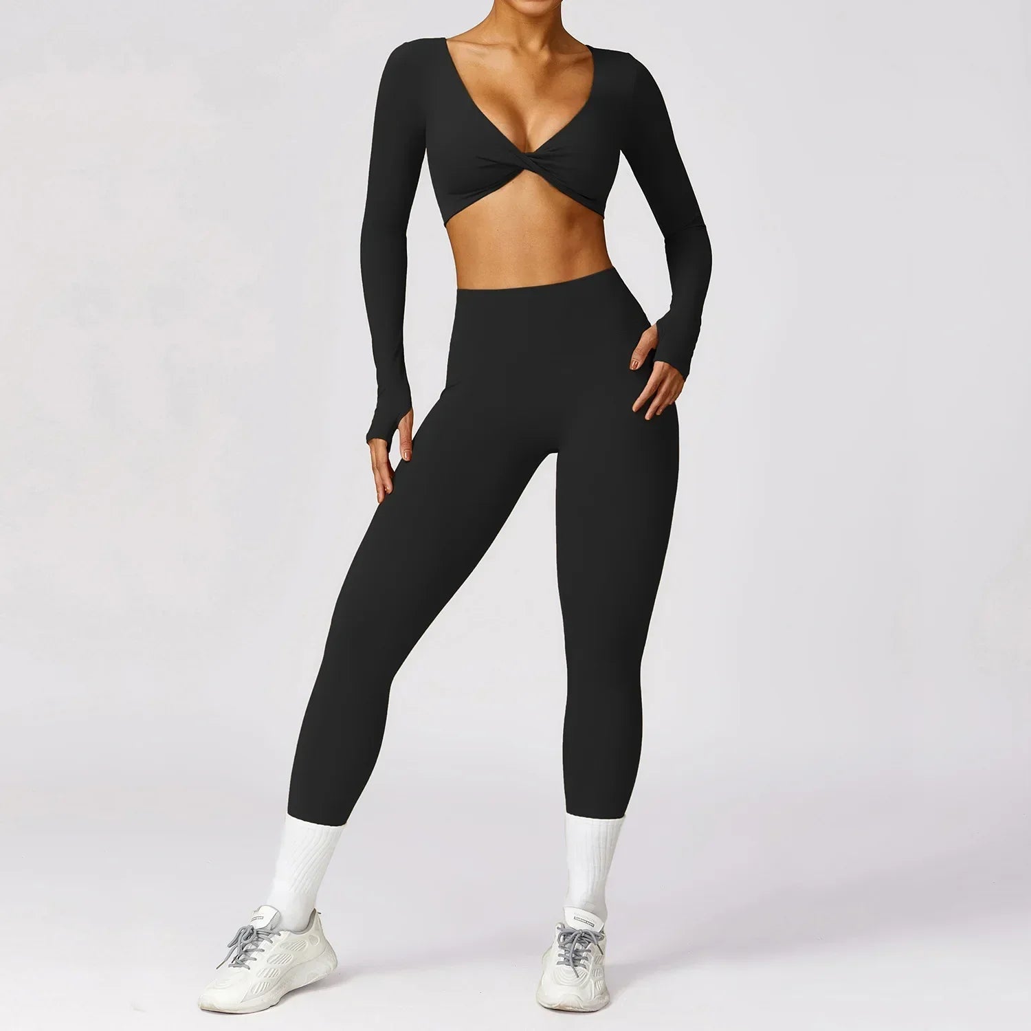 2PCS Yoga Set Gym Clothes Sportswear Yoga Suits For Women's Fitness