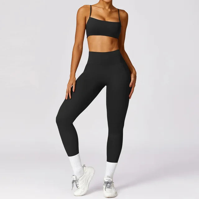 2pcs Seamless Yoga Set Gym Clothes Sportswear Yoga Suit For Women