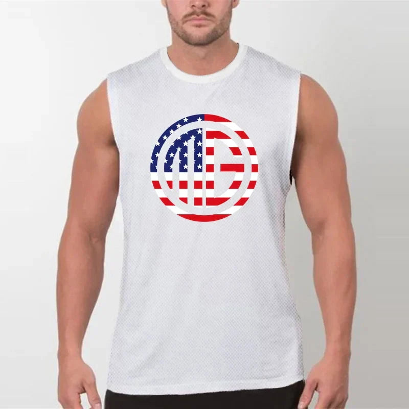 Gym Fitness Men's New Sportswear Undershirt Slimming R