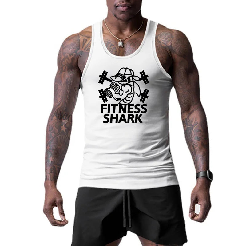 Gym Mens Summer Brand Workout Tank Top Bodybuilding Mesh