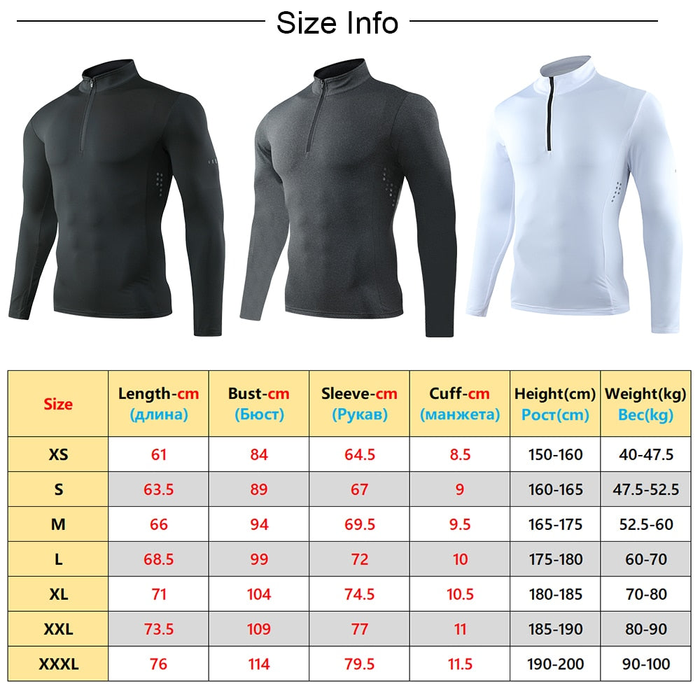 Men's Long Sleeve compression top for Running & Gym workouts Quick Drying