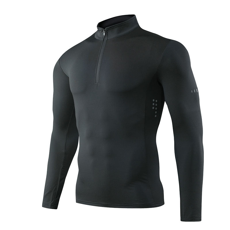 Men's Long Sleeve compression top for Running & Gym workouts Quick Drying