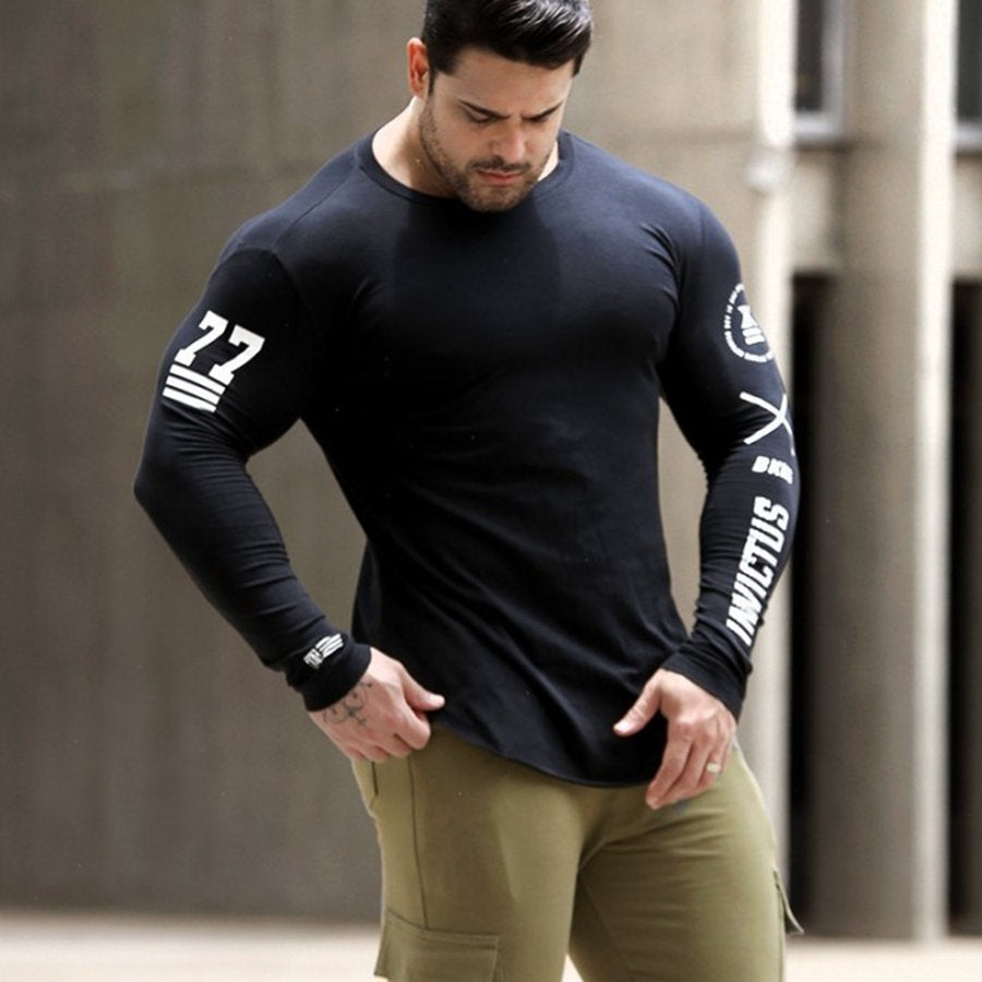 Skinny Long Sleeve Gym & Fitness Tops Quick Dry