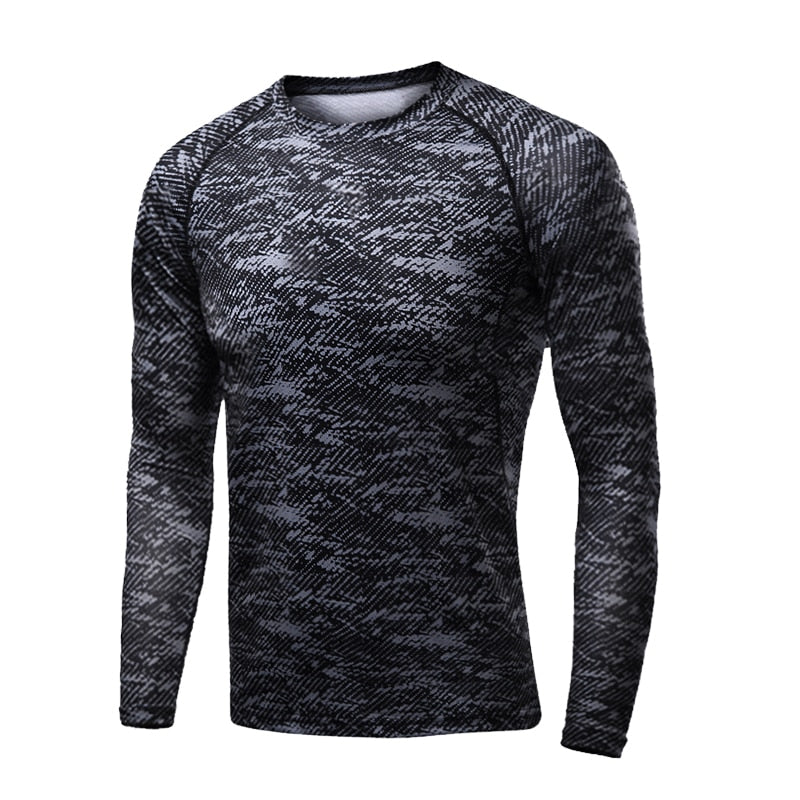 Compression Long sleeve T Shirt for Fitness and Running