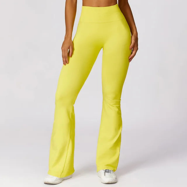 Seamless Flare Leggings Yoga Pants Women High Waist Wide Leg Pants Women Gym Workout Fitness Sports Flared Pant Dance Trousers