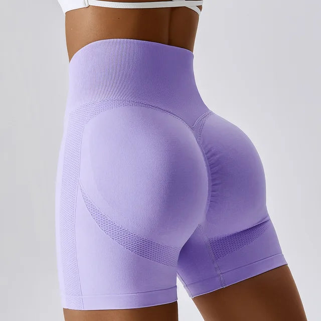 Seamless Shorts for Women Push Up Scrunch Butt Workout Shorts Running Fitness Sports Short Gym Clothing High Waist Yoga Shorts