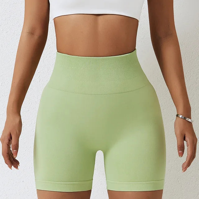 Seamless Yoga Shorts Women Fitness Shorts Running Cycling Shorts Breathable Sports