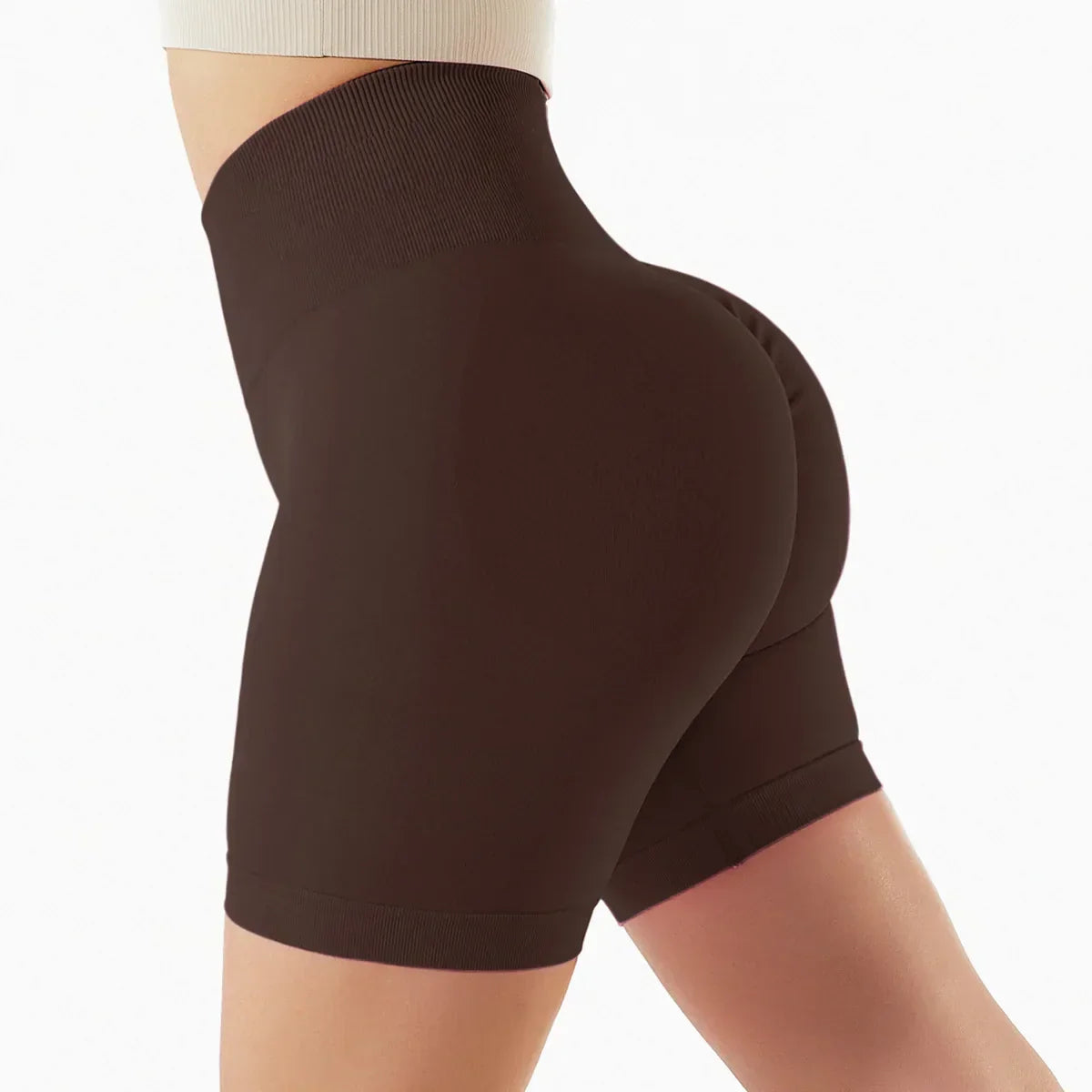 Seamless Yoga Shorts Women Fitness Shorts Running Cycling Shorts Breathable Sports