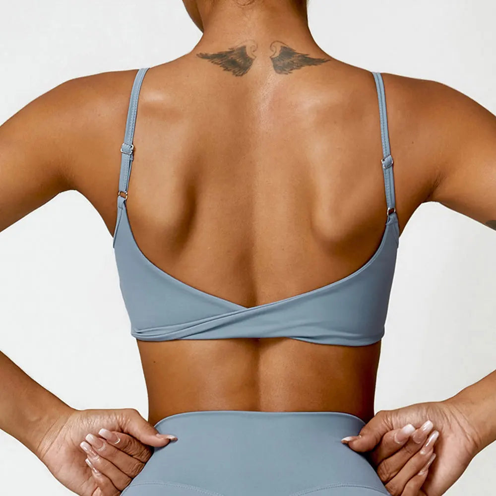 Sports Bra Top Women Sports Underwear Gym Push Up Yoga Bra