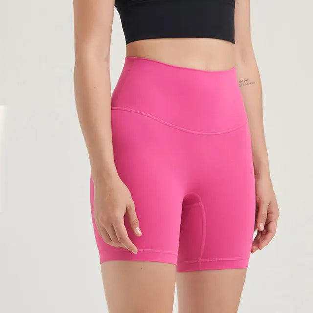 Summer Yoga Shorts Women Fitness Shorts Running Cycling Shorts Breathable Sports Leggings High Waist Push Up Workout Gym Shorts
