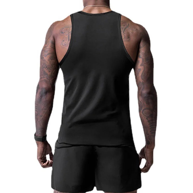 Top Selling Fitness Summer Mens Mesh Quick Dry Tank Gym Work Vest TShirt Slim 2023 Training Sleeveless Singlets