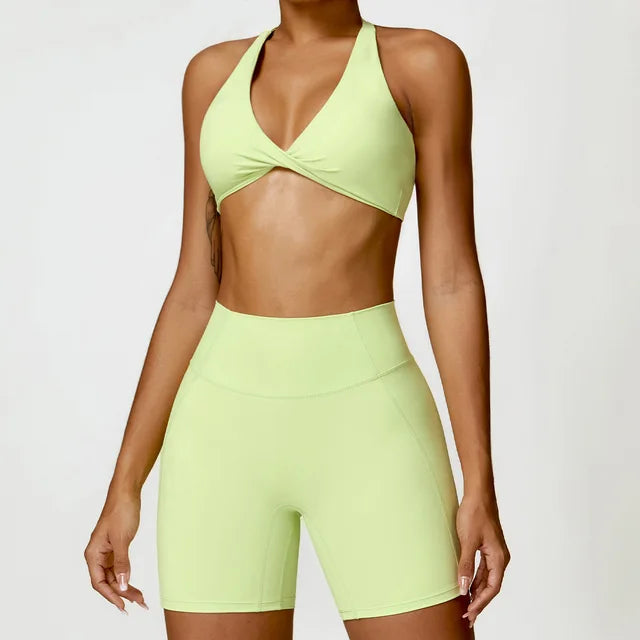 Women Seamless Yoga Set 2PCS Gym Workout Clothes for Female