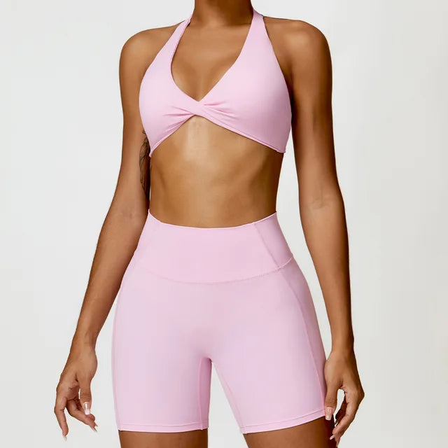 Women Seamless Yoga Set 2PCS Gym Workout Clothes for Female