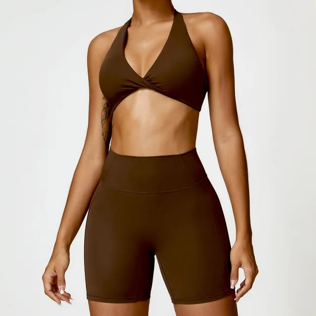 Women Seamless Yoga Set 2PCS Gym Workout Clothes for Female