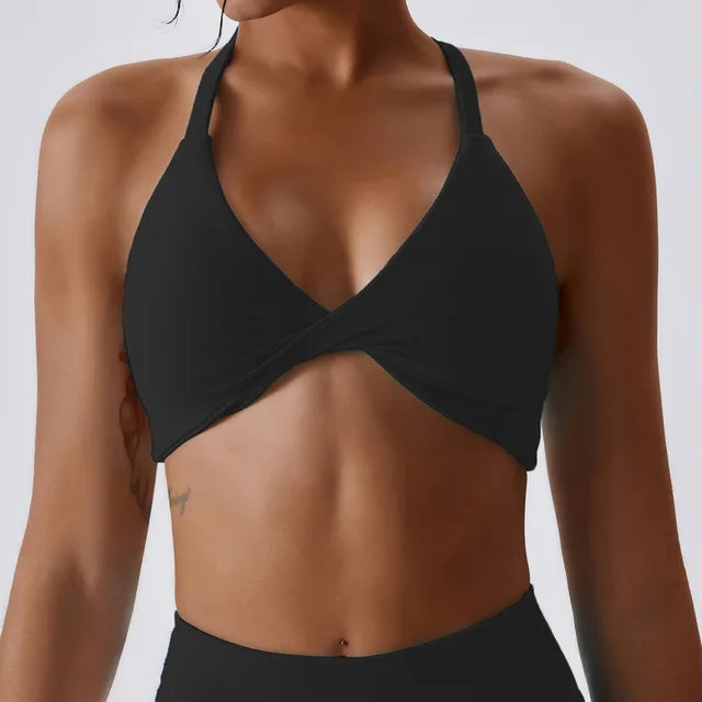 Women Stretchy Supportive Soft Comfort Twist Active Bra Sexy Underwear