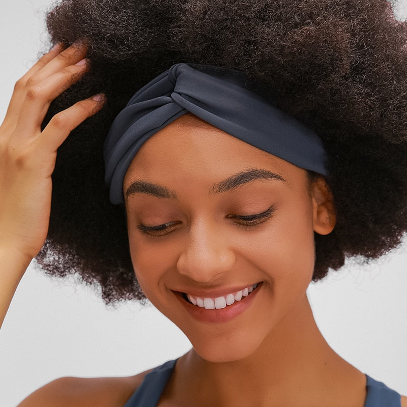 REACT TWIST Workout Yoga Hair Band - Grey
