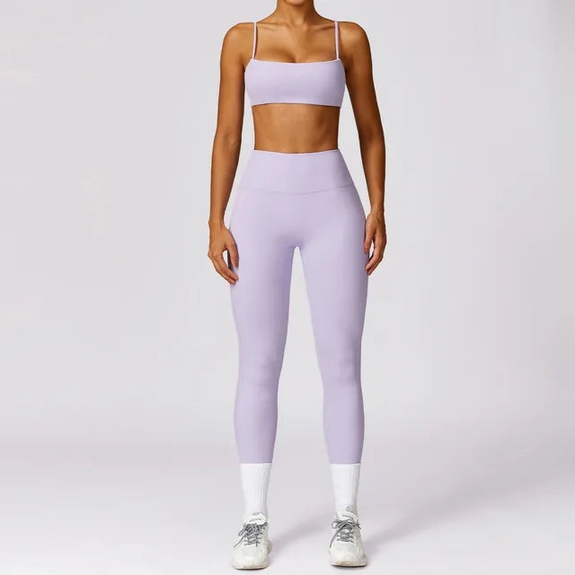 2pcs Seamless Yoga Set Gym Clothes Sportswear Yoga Suit For Women