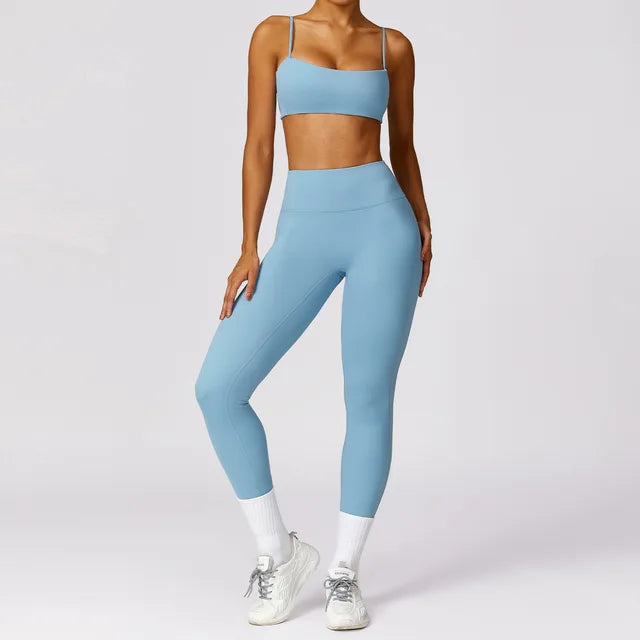 2pcs Seamless Yoga Set Gym Clothes Sportswear Yoga Suit For Women