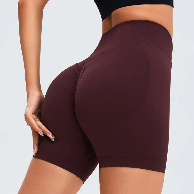 High Waist Seamless Shorts Women Scrunch Butt Yoga Shorts Push Up Gym Shorts Athletic Booty Fitness Workout Short Women Clothing