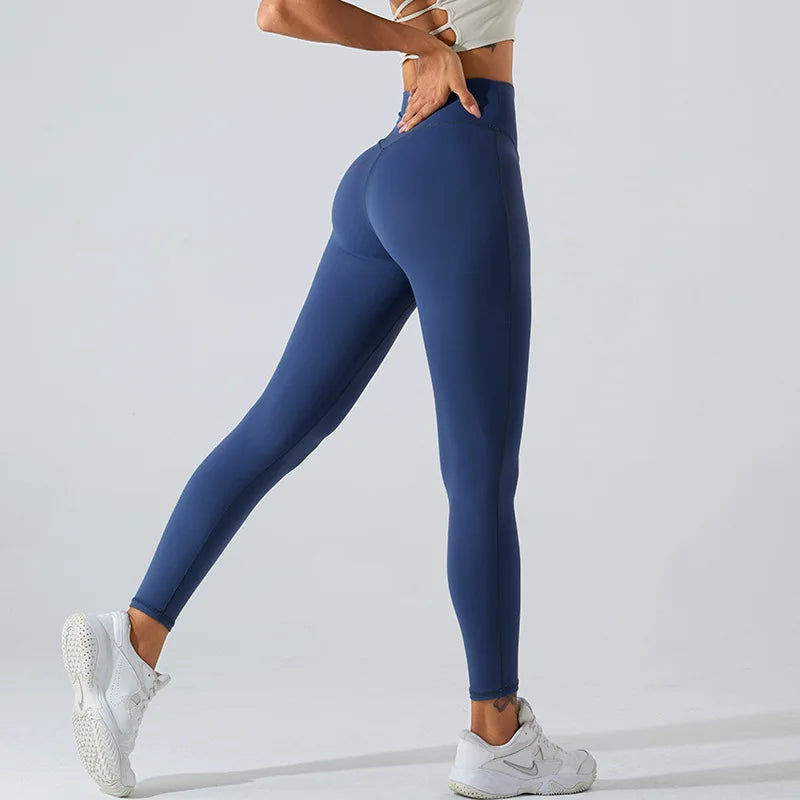 Leggings Tights Women Fitness Running High Waist Yoga Pants Push Up Sport Leggings Gym Athletic Quick Dry Jogging Workout Female