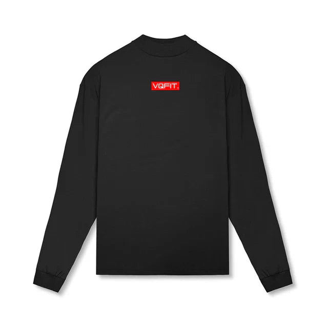 Bodybuilding  Casual T Shirt Sporting Running High-collar Long Sleeve Tshirt