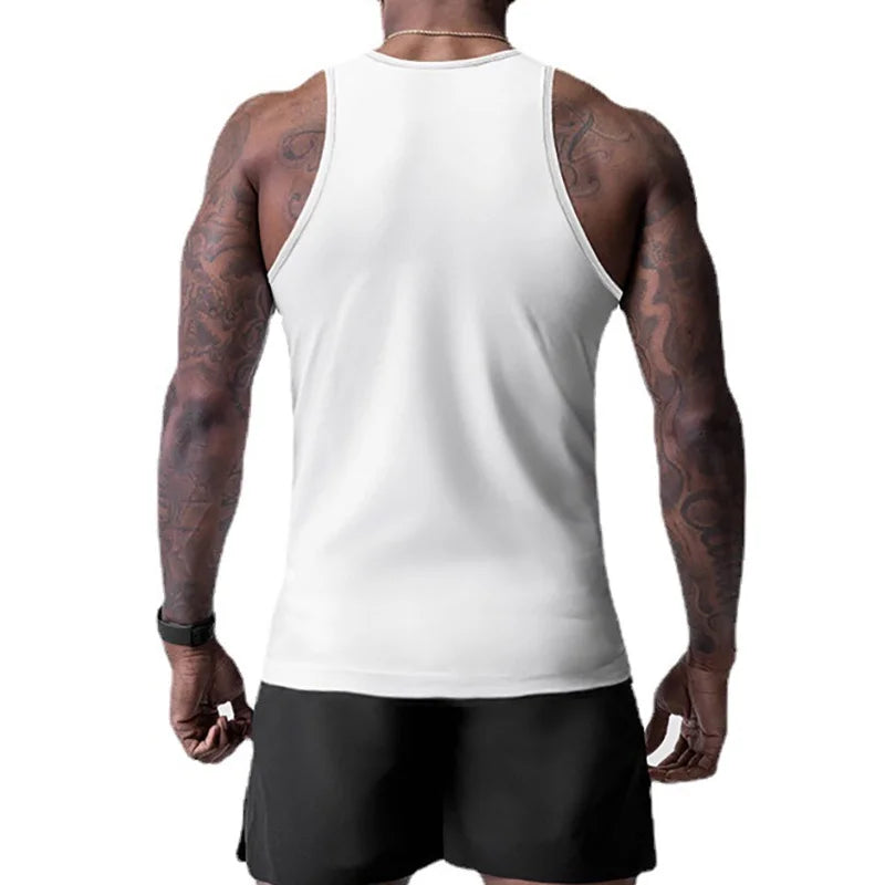 New Mens Brand Fitness Muscle Tank Top Clothing Mesh