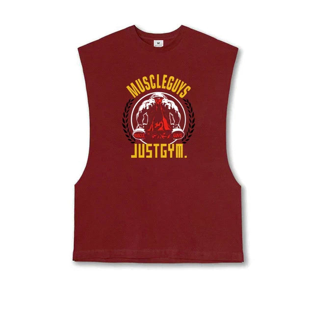 New Mens Mesh Quick Dry Singlets Cool Muscle Clothing