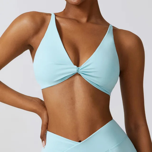 Nylon Bra Top Women Gym Sexy Tight Sports Bra Fitness Yoga Women's Push Up