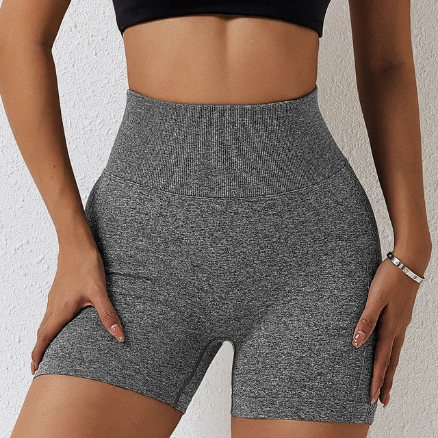 Seamless Shorts for Women Push Up Scrunch Butt Workout Shorts Running Fitness Sports Short Gym Clothing High Waist Yoga Shorts