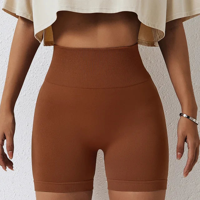 Seamless Yoga Shorts Women Fitness Shorts Running Cycling Shorts Breathable Sports