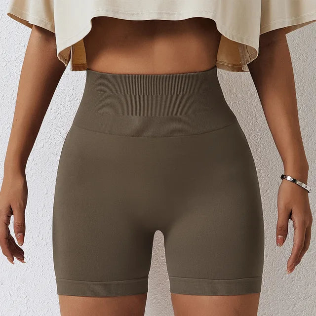 Seamless Yoga Shorts Women Fitness Shorts Running Cycling Shorts Breathable Sports