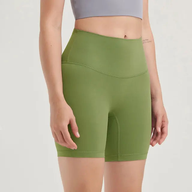 Summer Yoga Shorts Women Fitness Shorts Running Cycling Shorts Breathable Sports Leggings High Waist Push Up Workout Gym Shorts