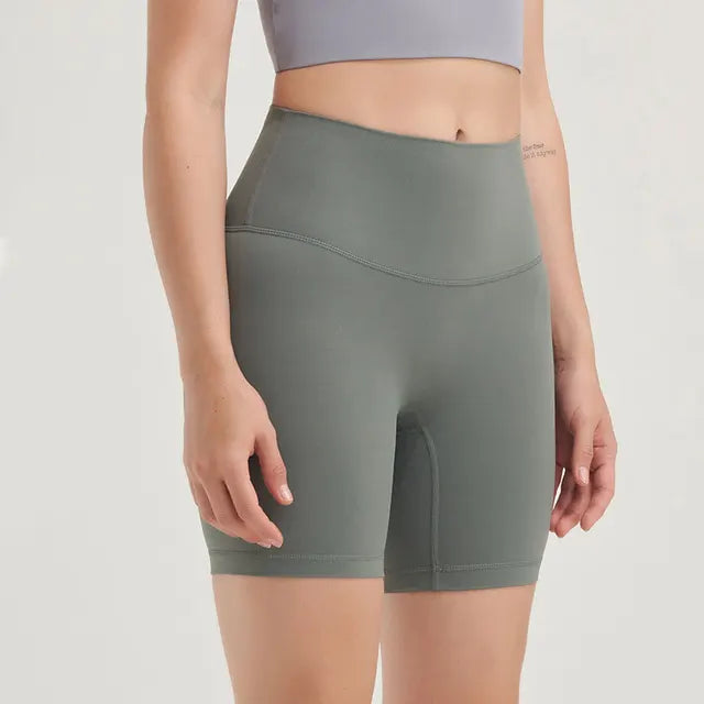 Summer Yoga Shorts Women Fitness Shorts Running Cycling Shorts Breathable Sports Leggings High Waist Push Up Workout Gym Shorts