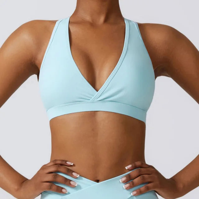 Women Breathable Sports Underwear Absorb Sweat Shockproof Padded Gym Push Up