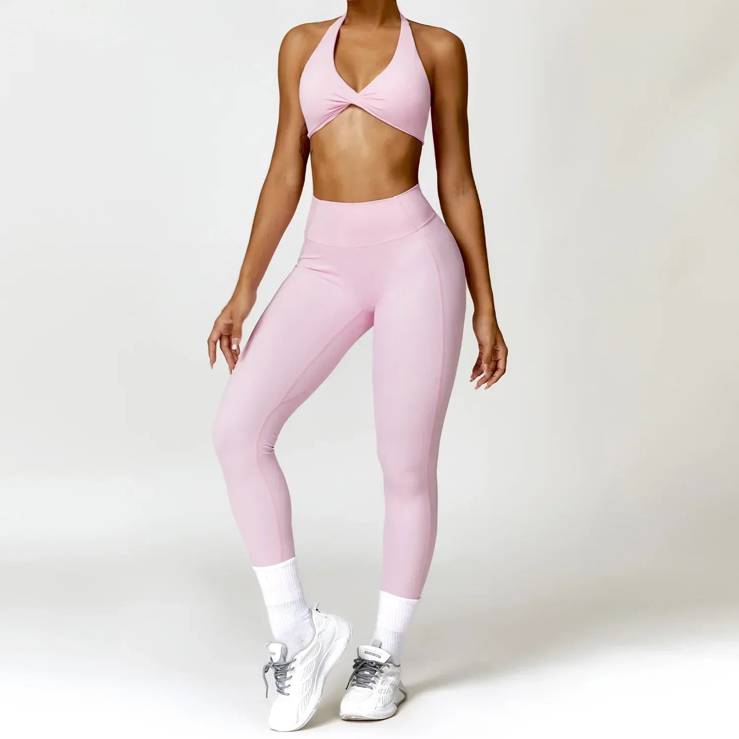Women Seamless Yoga Set 2PCS Gym Workout Clothes for Female