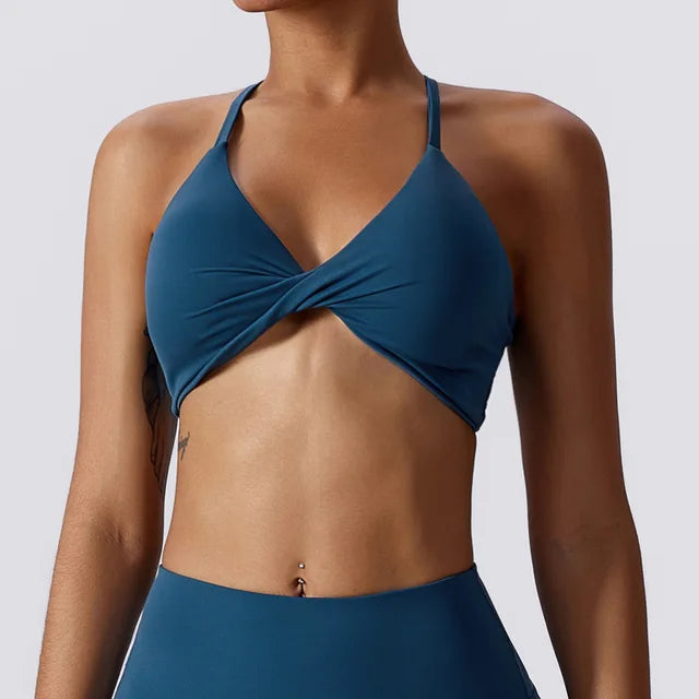 Women Stretchy Supportive Soft Comfort Twist Active Bra Sexy Underwear