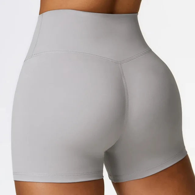 Women Yoga Shorts Fitness Shorts Running Cycling Shorts Breathable Sports Leggings High Waist Summer Workout Gym Push Up Shorts