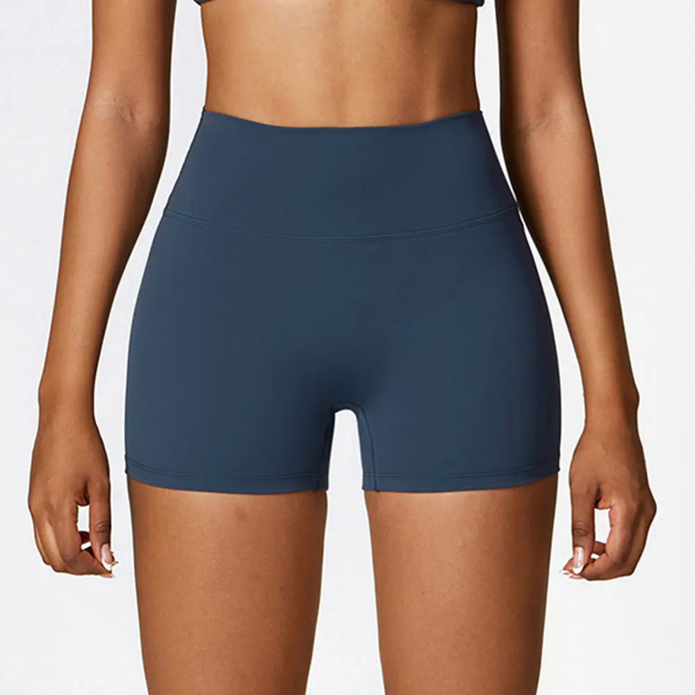 Women Yoga Shorts Fitness Shorts Running Cycling Shorts Breathable Sports Leggings High Waist Summer Workout Gym Push Up Shorts