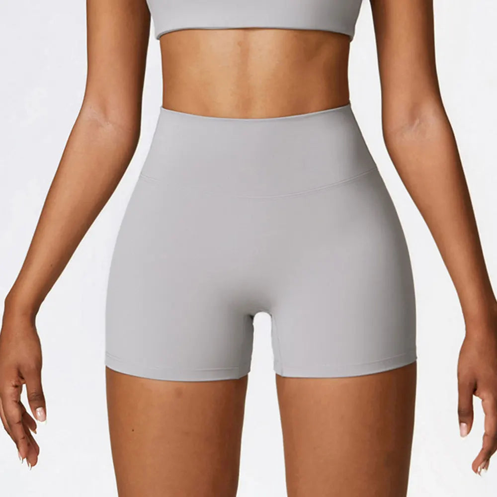 Women Yoga Shorts Fitness Shorts Running Cycling Shorts Breathable Sports Leggings High Waist Summer Workout Gym Push Up Shorts