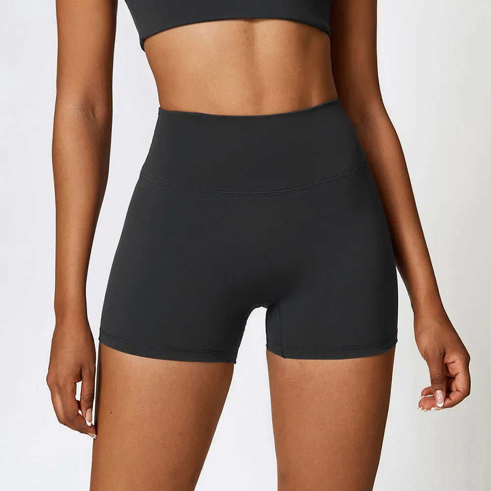 Women Yoga Shorts Fitness Shorts Running Cycling Shorts Breathable Sports Leggings High Waist Summer Workout Gym Push Up Shorts