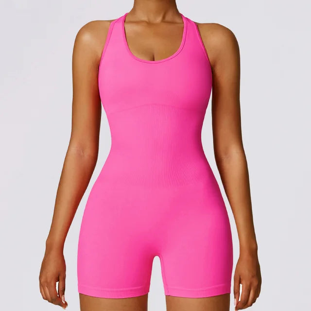 Yoga Set Women's Tracksuit Seamless Jumpsuits One Piece