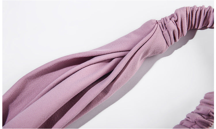 REACT TWIST Workout Yoga Hair Band - Baby Pink